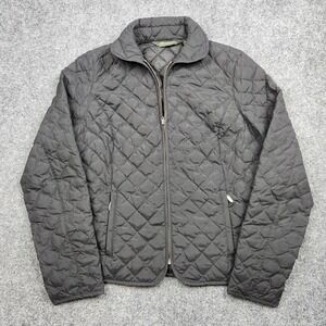 Eddie Bauer Down Jacket Womens Small Black Quilted 650 Fill Puffer Outdoor